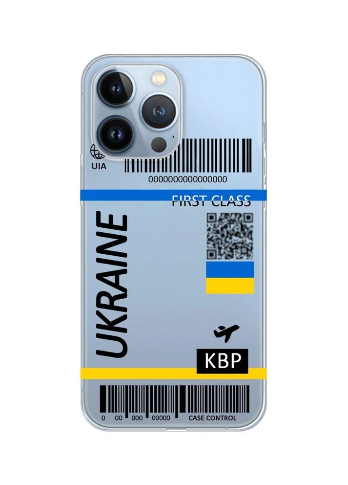 Чехол на iPhone 13 Pro:: Авиабилет Украина (принт 262) Creative (360710046)