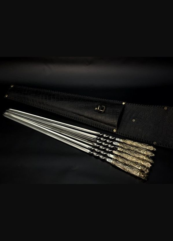 Набір шампурів Люкс Звірі в закритому сагайді 6 предметів 47330164 NB Art (346152153)