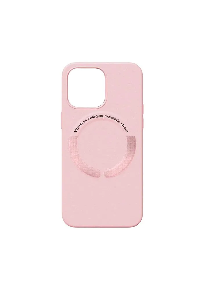 Чехол накладка Leather with MagSafe iPhone 13 - sand pink China (402274524)