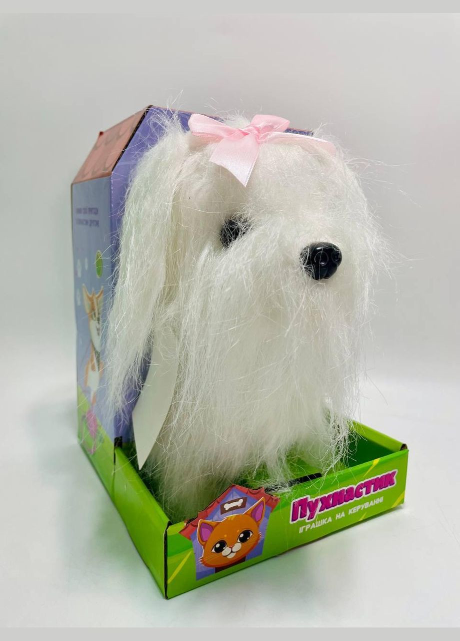 Интерактивная мягкая игрушка на поводке "Собачка Пушистик" М 16169 No Brand (327797950)