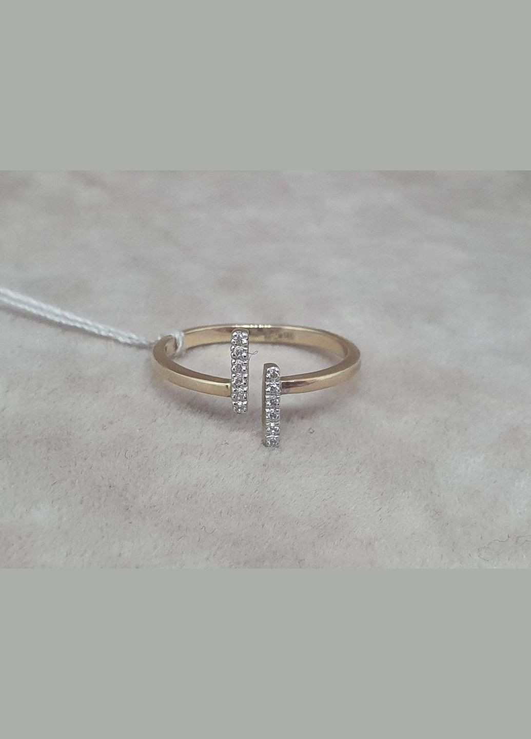 Золотое кольцо с фианитами. 700148-Рр.евро Харківська ювелірна фабрика (332174231)