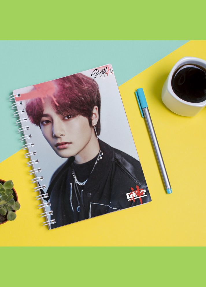 Скетчбук для малювання з принтом Sketchbook (блокнот) Група Stray Kids Ян Чон Ін Yang Jeong In групи Кавун блокнот для малювання (316132632)