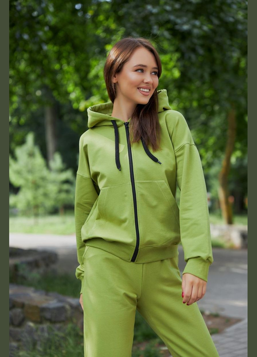 Спортивный костюм женский (худые на замке + джогеры) киви (М136.2) UMON (321998663)