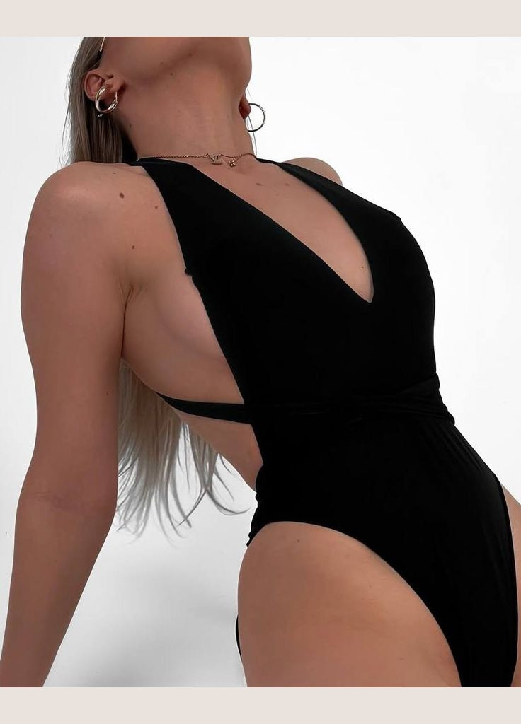 Чорний літній купальник Garna