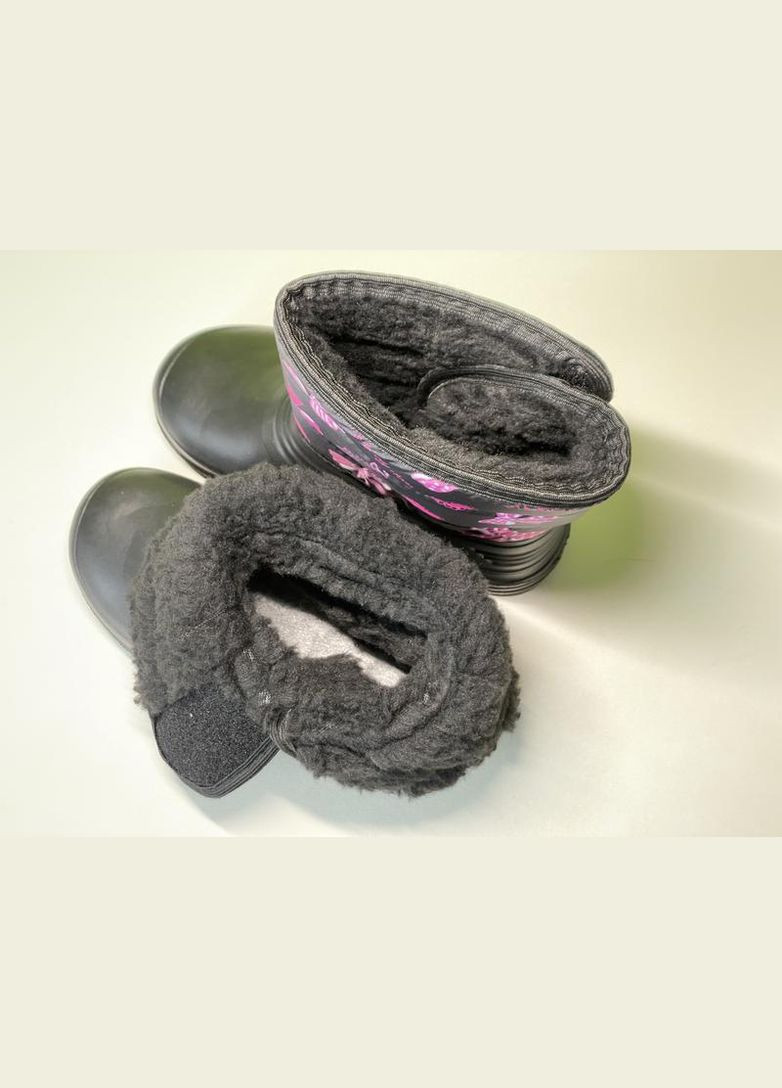 Дитячі дутики чоботи чорні пінка Olimp Сноубутси Ева (304771980)