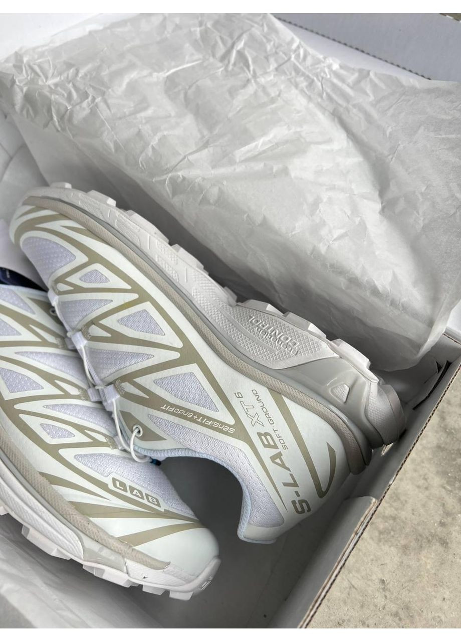 КРОССОВКИ ЖЕНСКИЕ SALOMON XT-6 WHITE САЛОМОН XT-6 No Brand бежевые демисезоны (367176377)