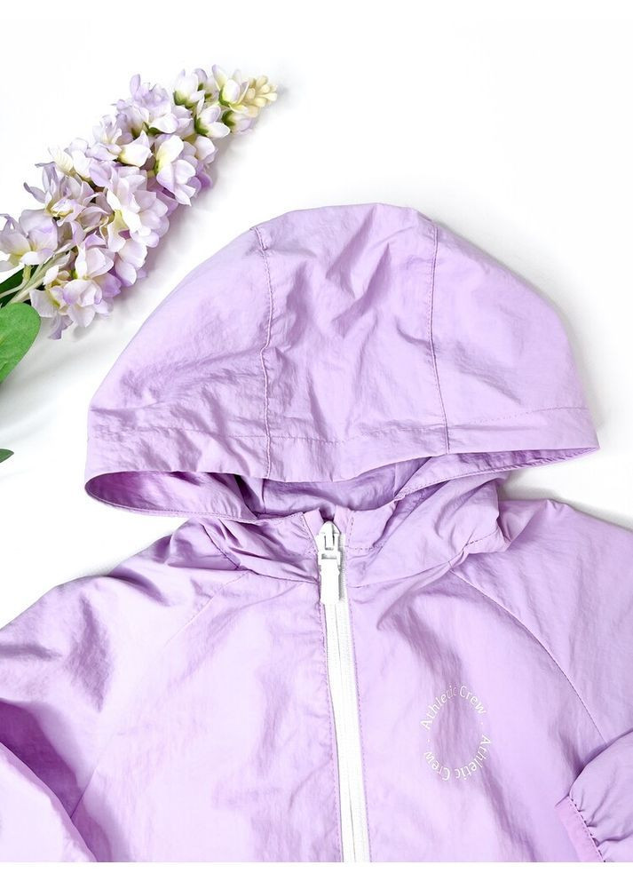 Сиреневая демисезонная куртка/ветровка 92 см сиреневый артикул л1176 Zara