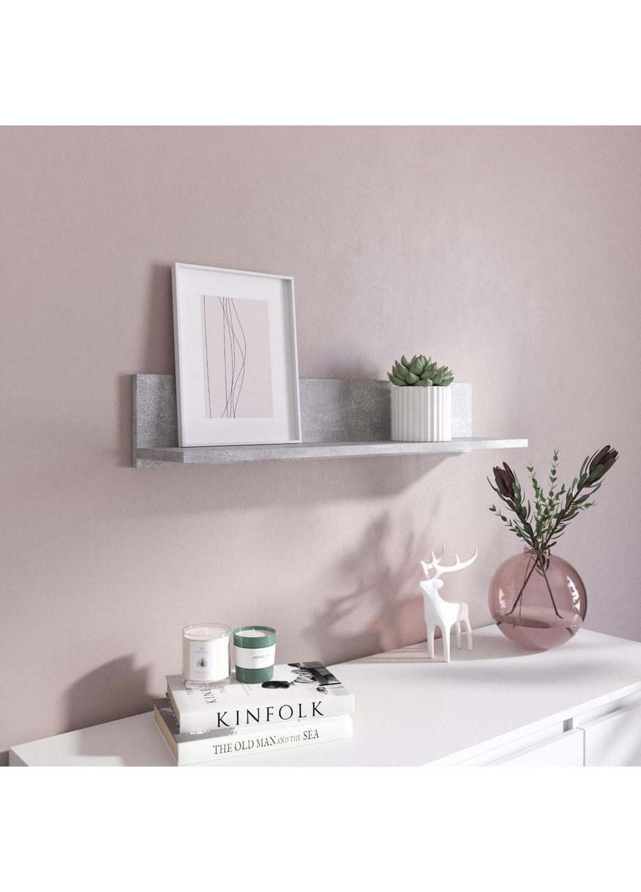 Полка навесная для книг и декора из ламинированного ДСП 800x150x170 (hm-22-bt) VAYS (363134962)