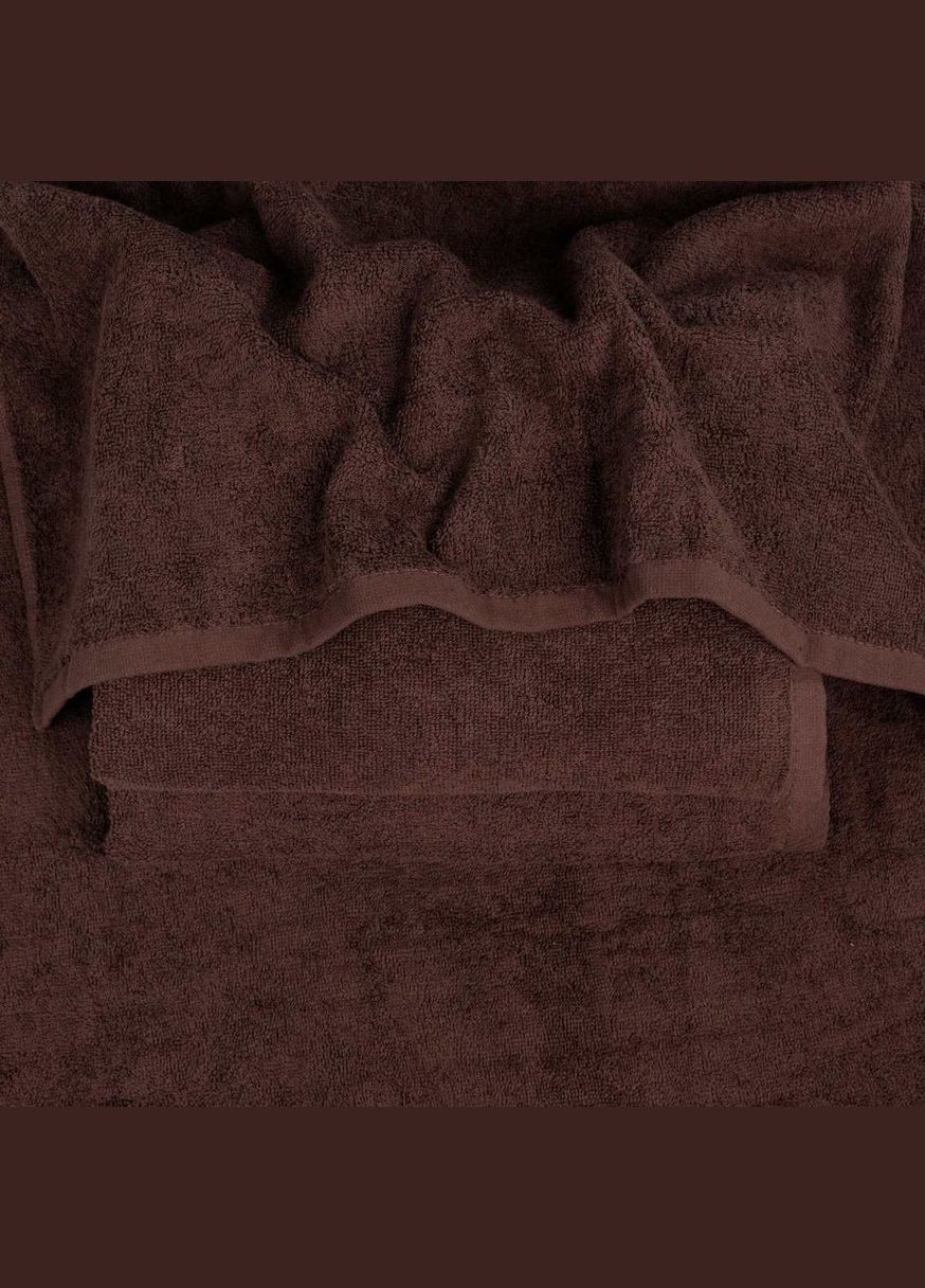 GM Textile набор махровых полотенец 2шт 50х90см, 70х140см 400г/м2 () коричневый производство -
