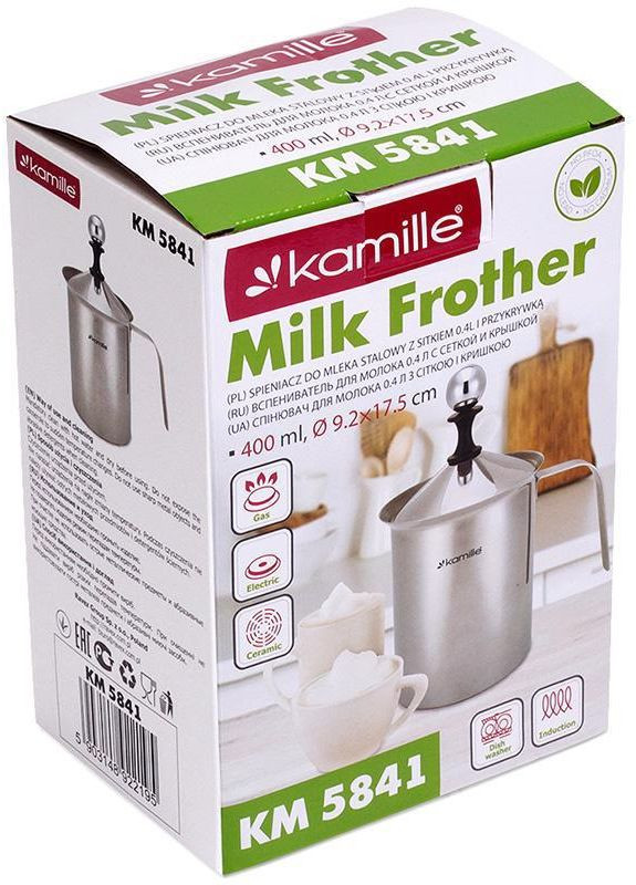 Вспенитель для молока Frother 400мл, ручной Kamille (330139291)