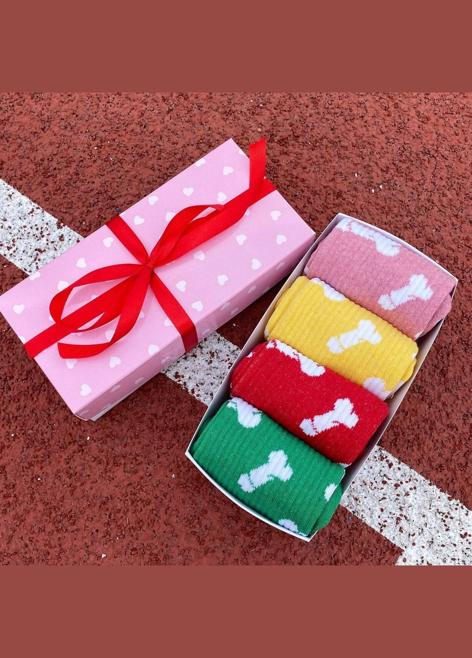 Комбинированные бокс мужских высоких носков 40-45 на 4 пары в подарочной коробке Vakko (306424135)