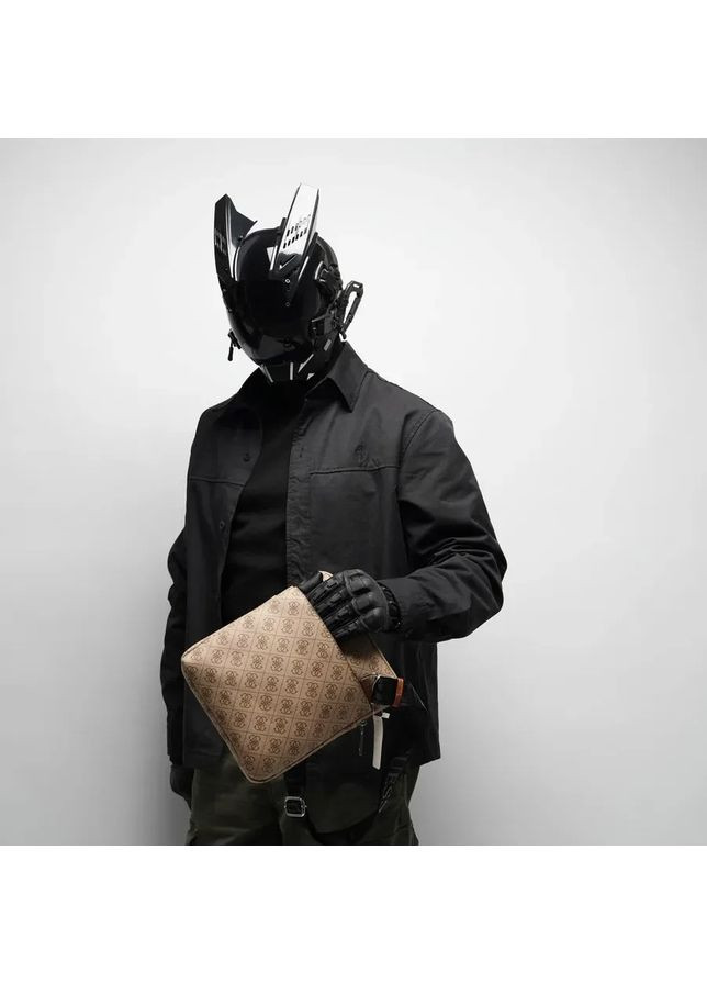 Чоловіча сумка Guess месенджер бежева No Brand (366871861)