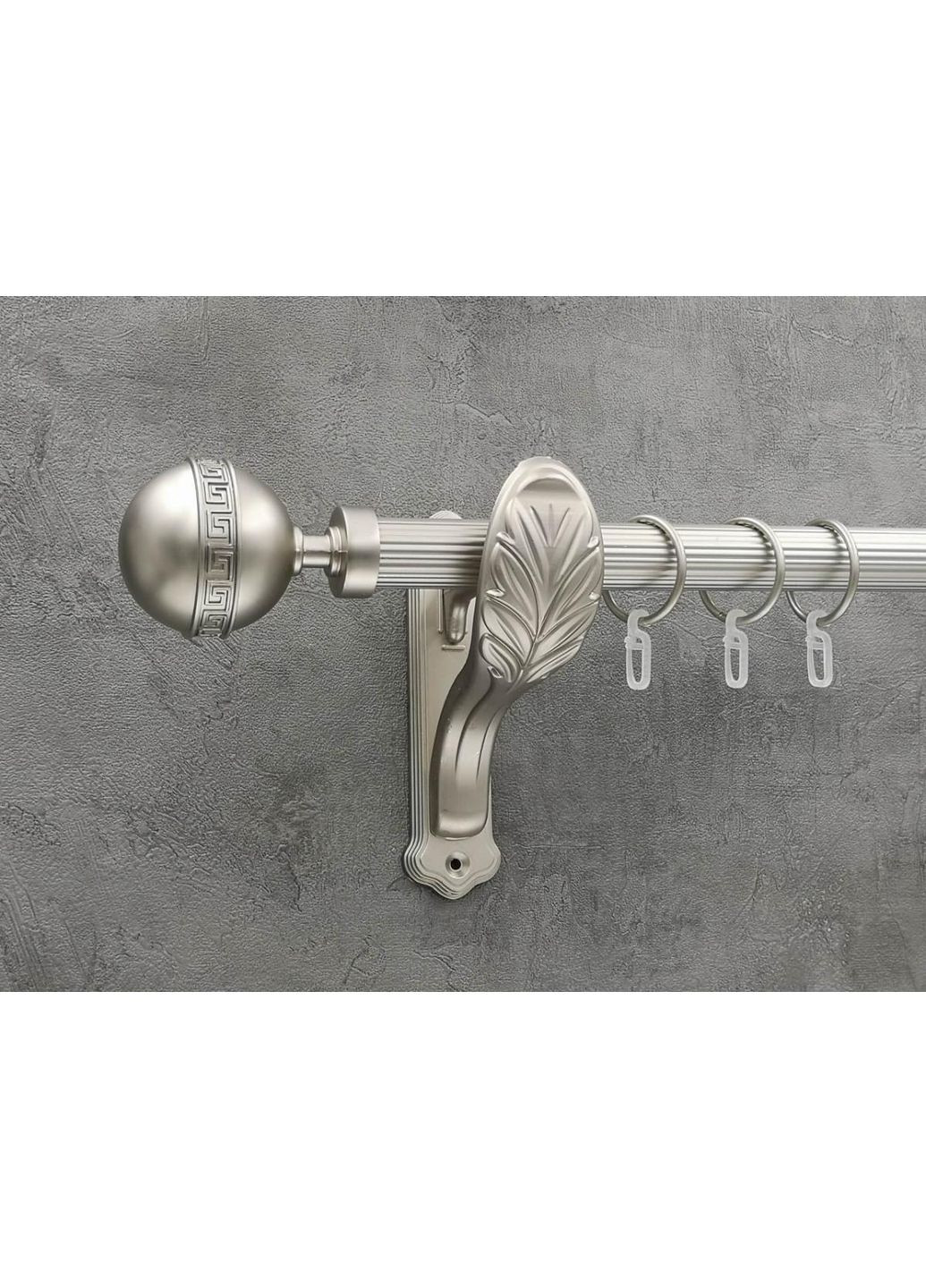 Карниз Таврика рифлена штанга одинарний ретро 25 мм 240 см Сатин Quadrum (352781666)