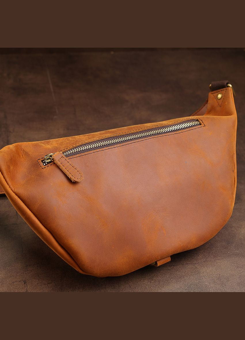 Шкіряна чоловіча вінтажна сумка на пояс 20371 Vintage (331910653)