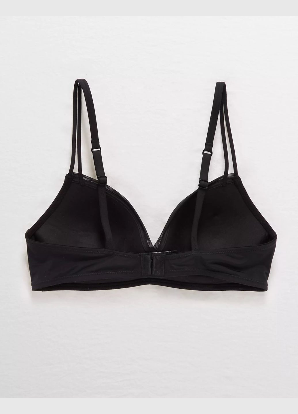 Чёрный бюстгальтер пуш ап aerie American Eagle без косточек нейлон, эластан