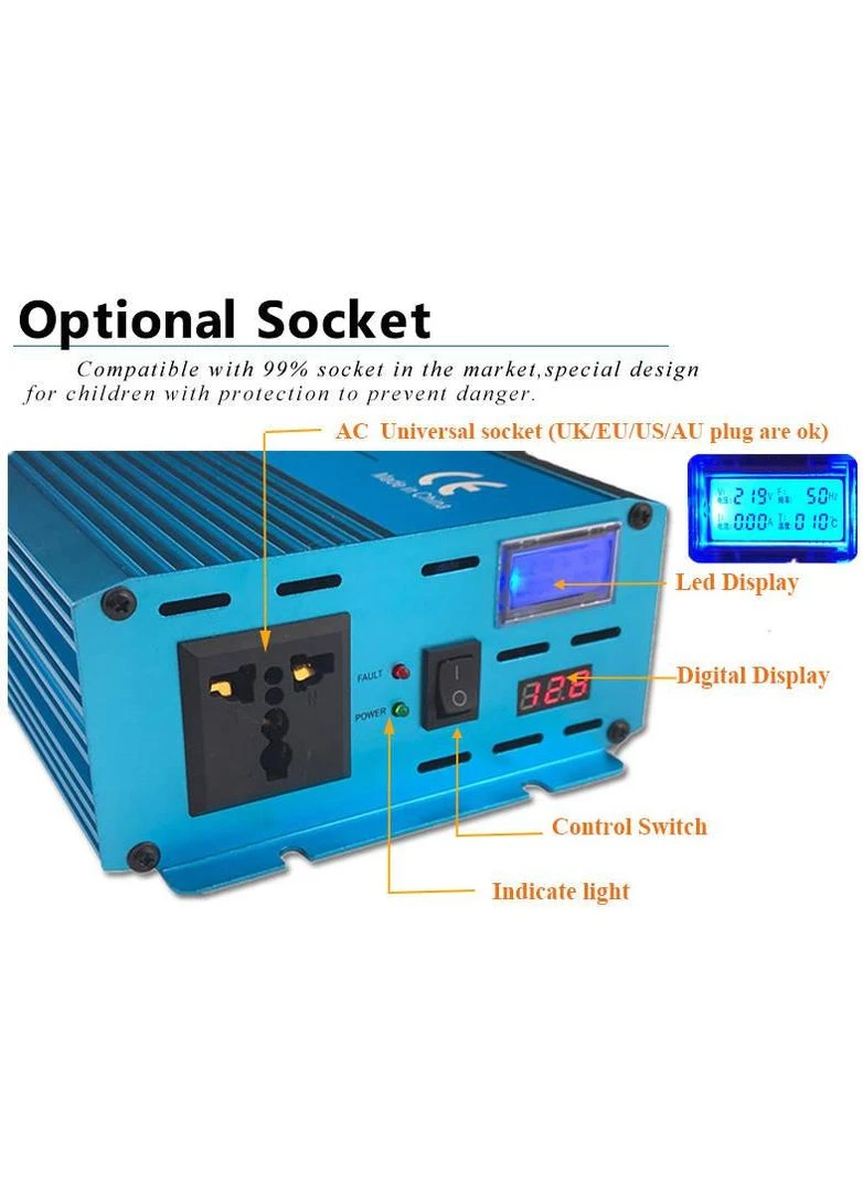 Інвертор IPOWER 24 - 220 В 1500 Вт чистий синус ABB (381165967)