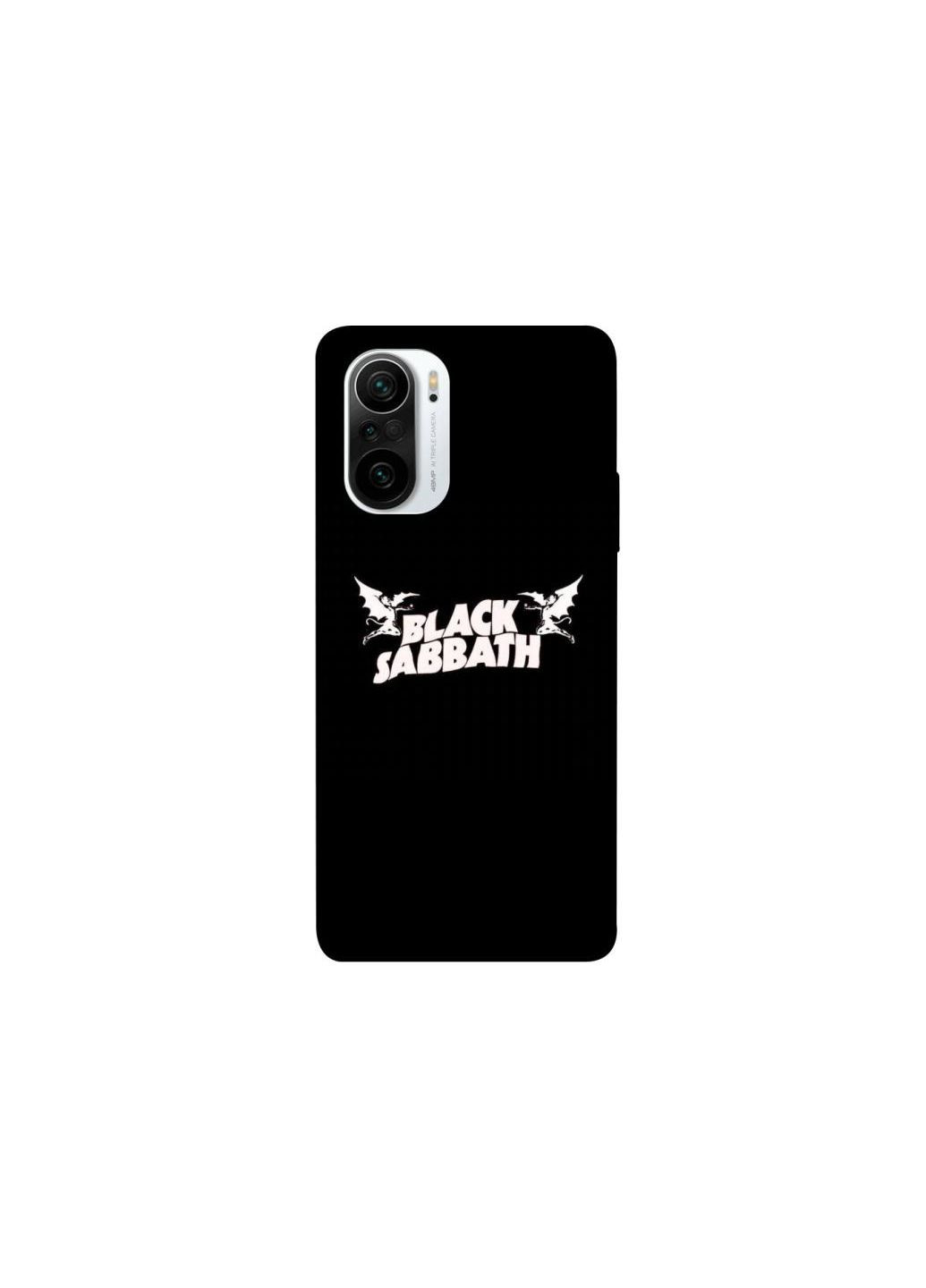 Чехол на Xiaomi Redmi K40 / K40 Pro / K40 Pro+ / Poco F3 Black Sabbath logo ver.2 Frontalka (361095569)