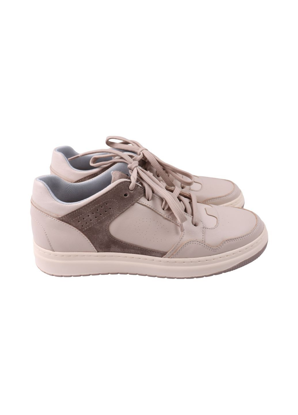 Білі кросівки чоловічі молочні натуральна шкіра Vadrus 558-24DTS