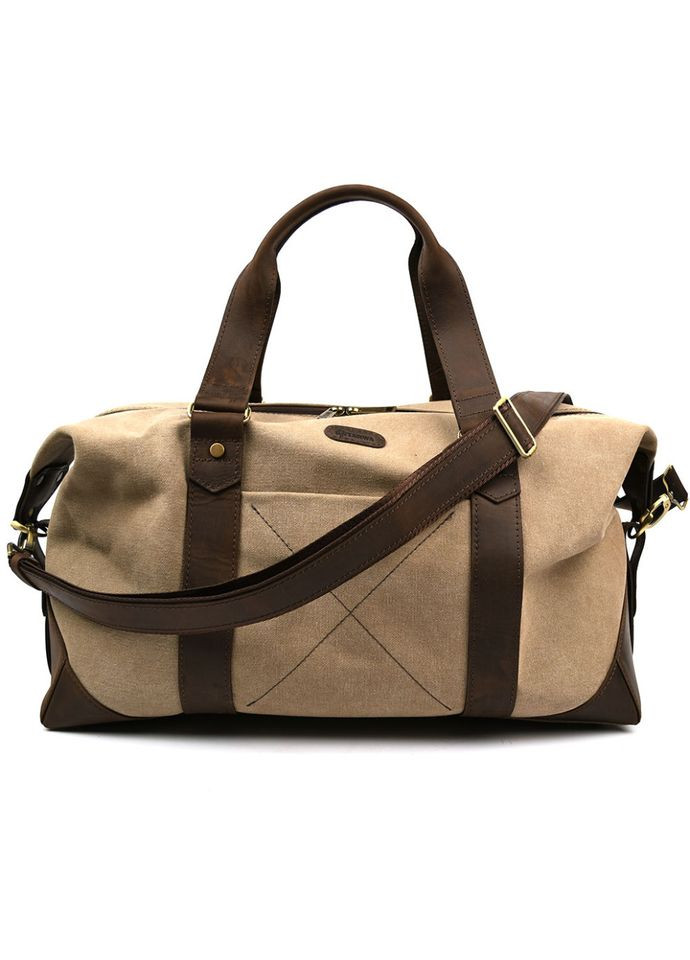 Дорожная спортивная сумка RCs-0320-4lx из песочного конваса и кожи. TARWA (360891762)