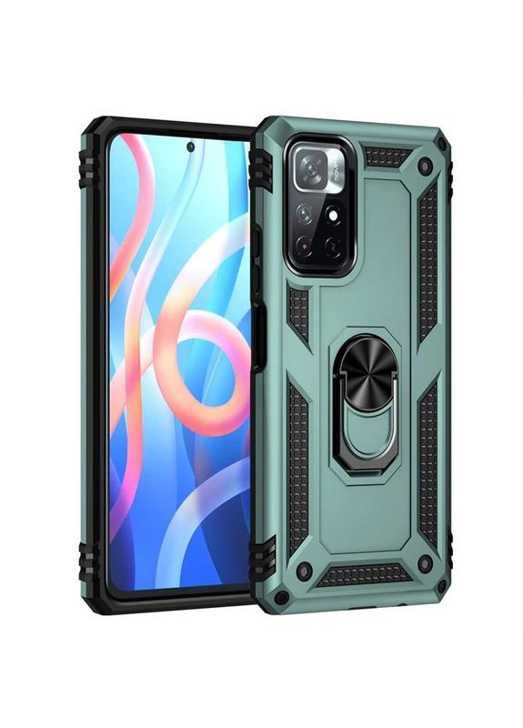 Чохол-накладка Military для Xiaomi Poco M4 Pro 5G Dark Green (707123) BeCover (341487902)