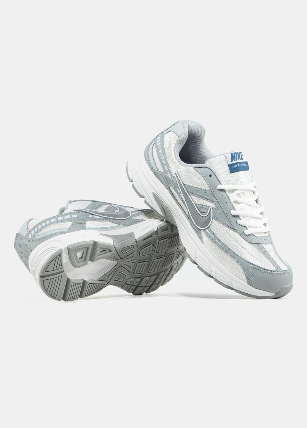 Белые демисезонные кроссовки мужские nike initiator white grey gore-tex | найк инициатор гор-текс белые No Brand