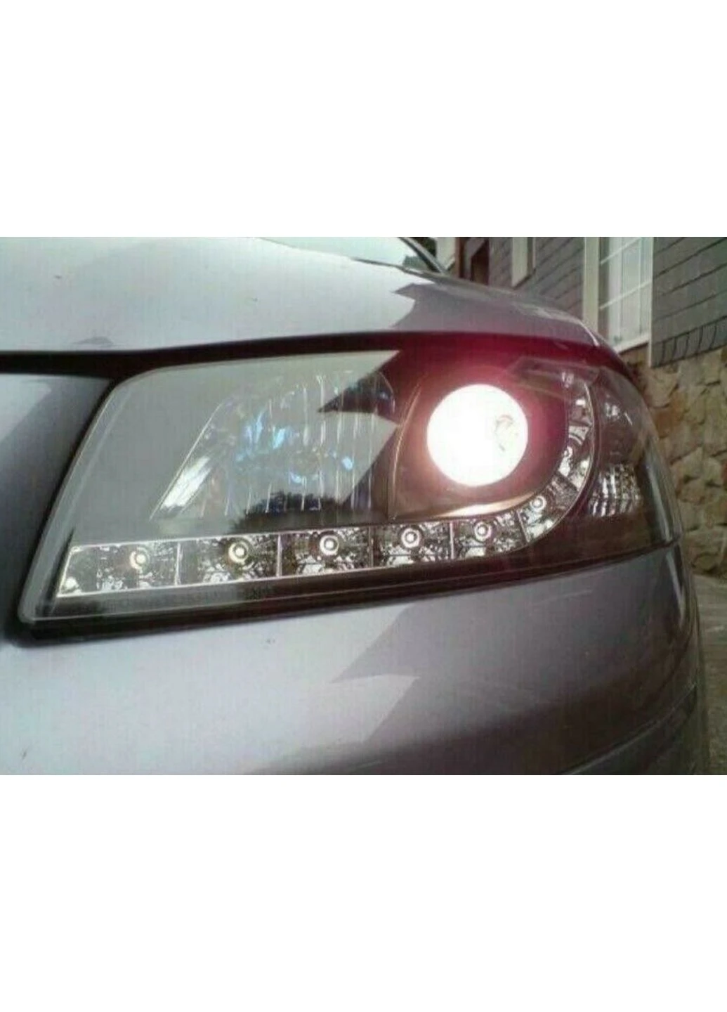 Передні фари для Audi 8P (2003-2008) чорні з діодами (ЦІНА ЗА ПАРУ) Tuning-Tec A3 (398174867)