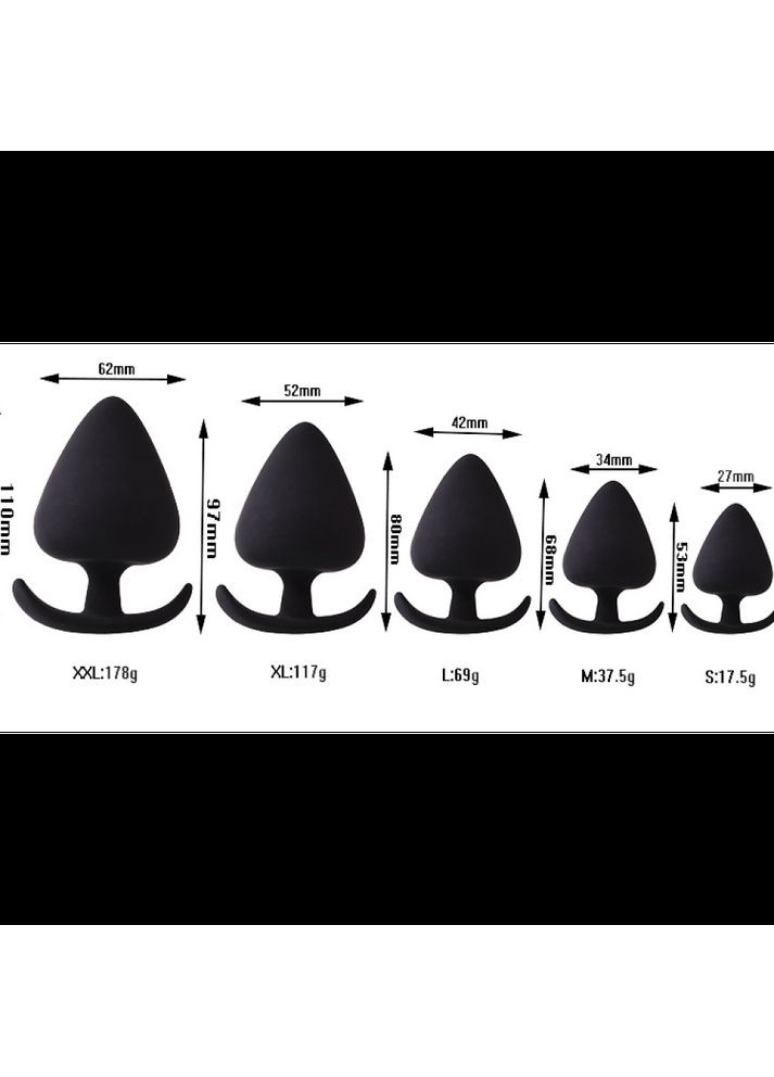 Анальная пробка силиконовая Plump Plug by Tmishion S 53x27 мм Focus (303884831)