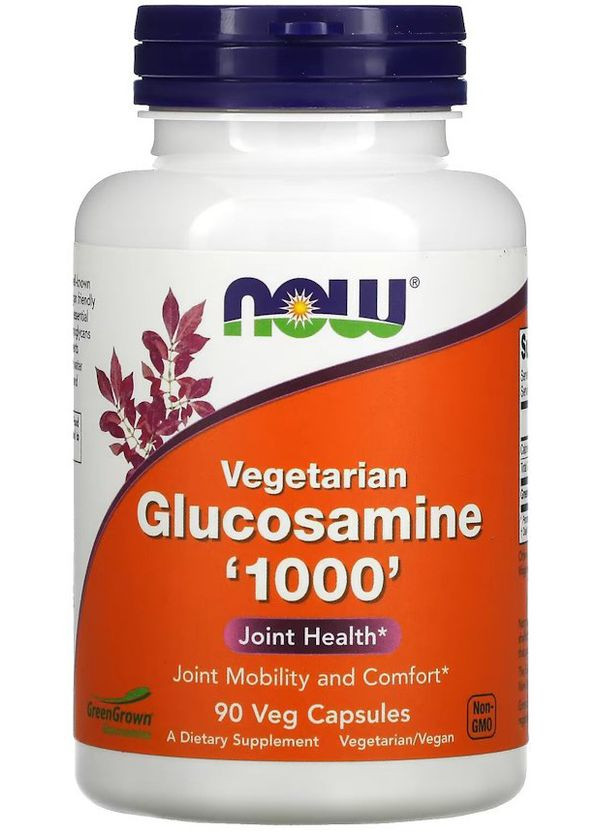 Глюкозамин NOW Vegetarian Glucosamine 1000 мг 90 vcaps Now Foods (351863903)