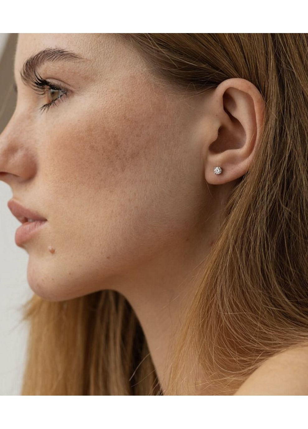 ✨ Серебряные серьги-пусеты "Хрустальная нежность" покрыты родием Family Jewelry House (351897827)