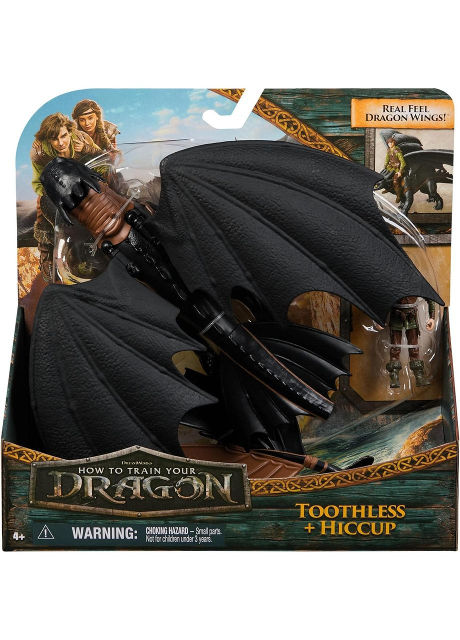 Игровой набор Dreamworks Dragons Как укротить дракона Дракон Беззубик и всадник Икота Spin Master (365251734)