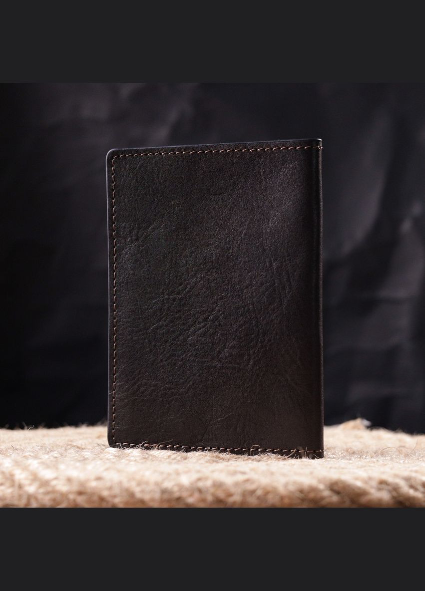 Шкіряна обкладинка на паспорт Мапа коричнева 16774 Grande Pelle (362418251)