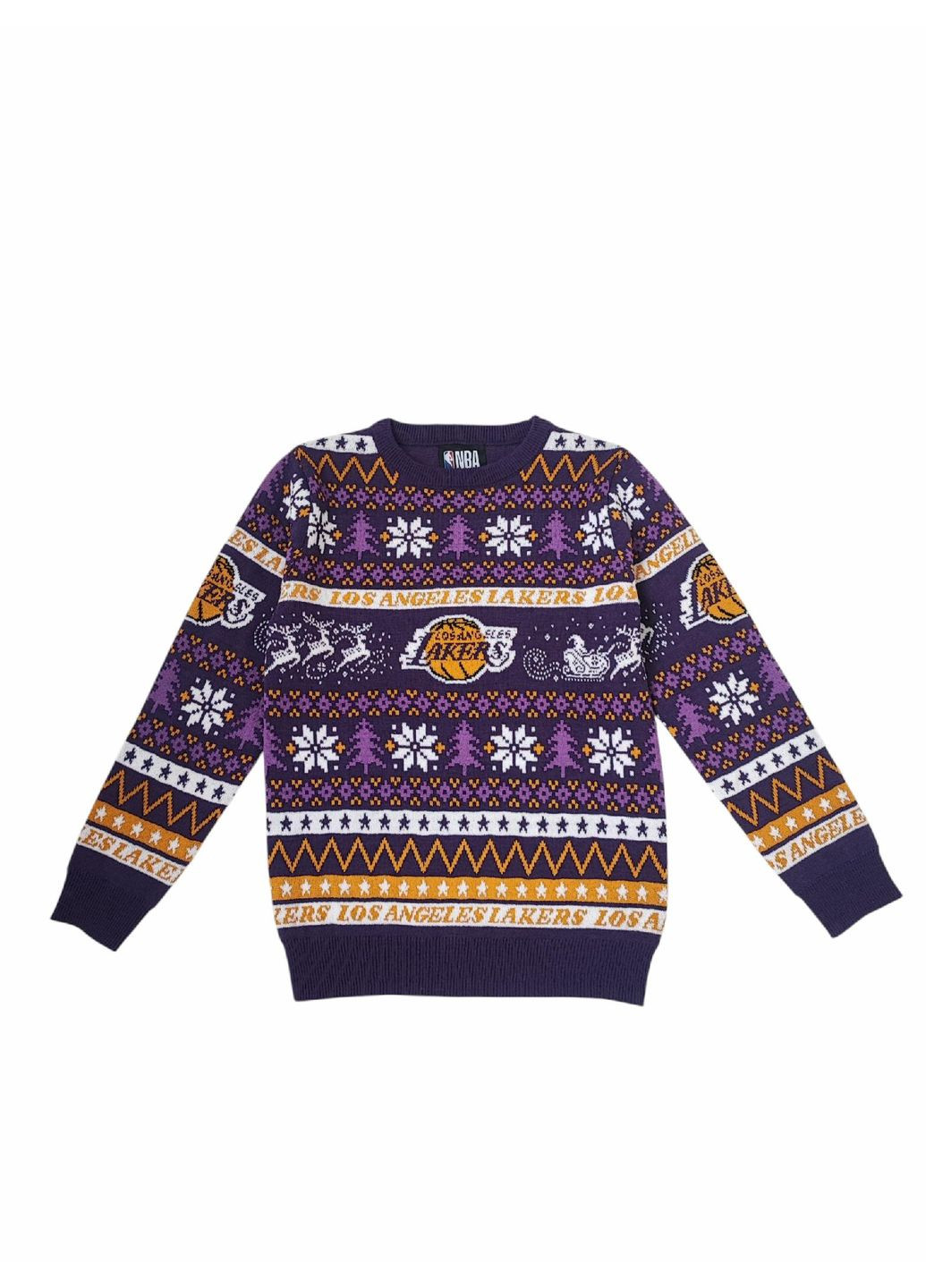 Фіолетовий зимовий дитячий новорічний джемпер для хлопчика фіолетовий (25101073) джемпер Primark