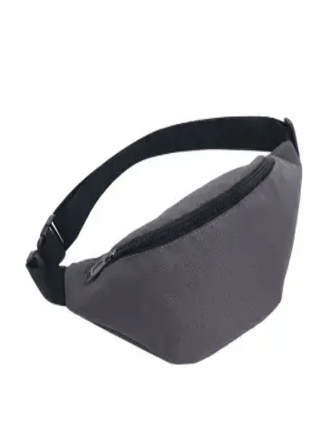 Спортивные поясные сумки серая спортивная бананка серая поясная сумка на плечо барсетка серого цвета No Brand (302238239)