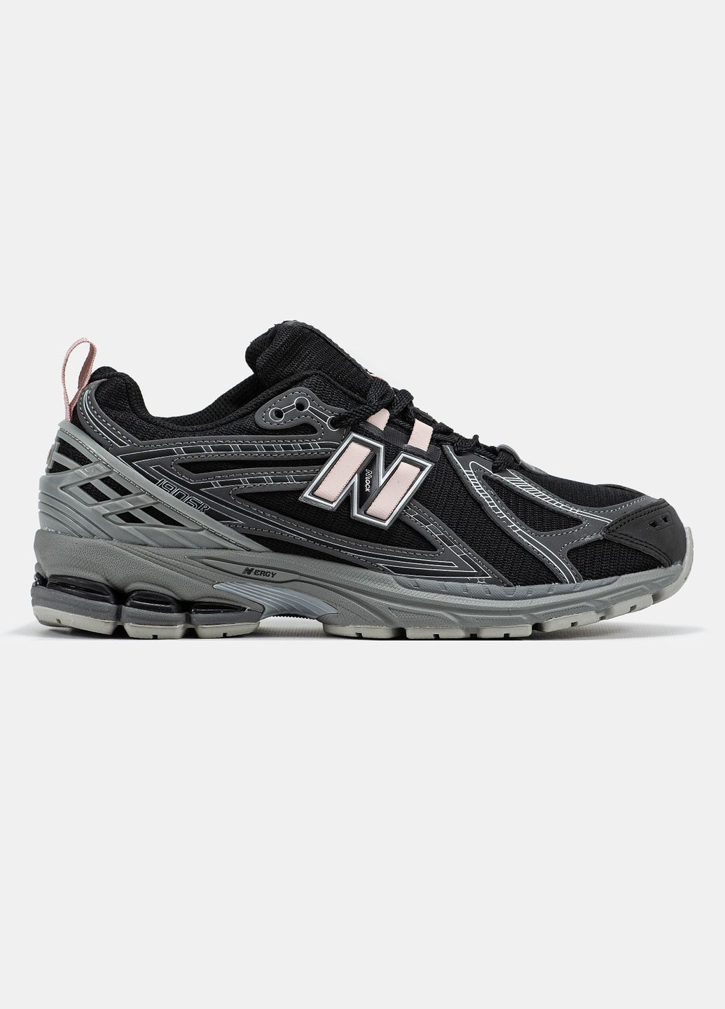 Кроссовки женские и мужские New Balance 1906R Black Grey Reflective | Нью Баланс 1906 черные No Brand чёрные демисезоны (333193472)