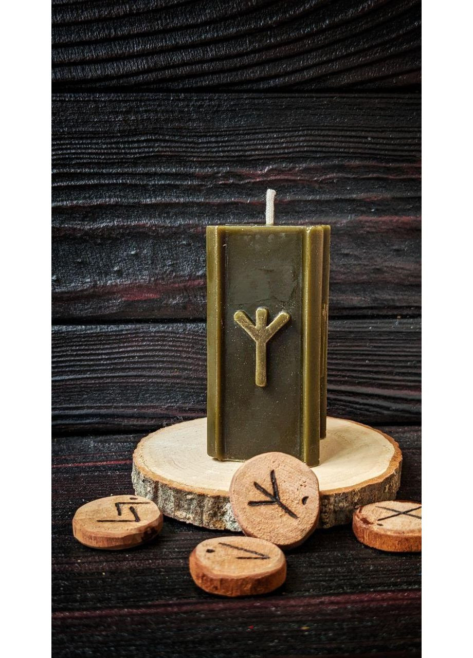 Свеча восковая руна Альгиз No Brand (352777851)