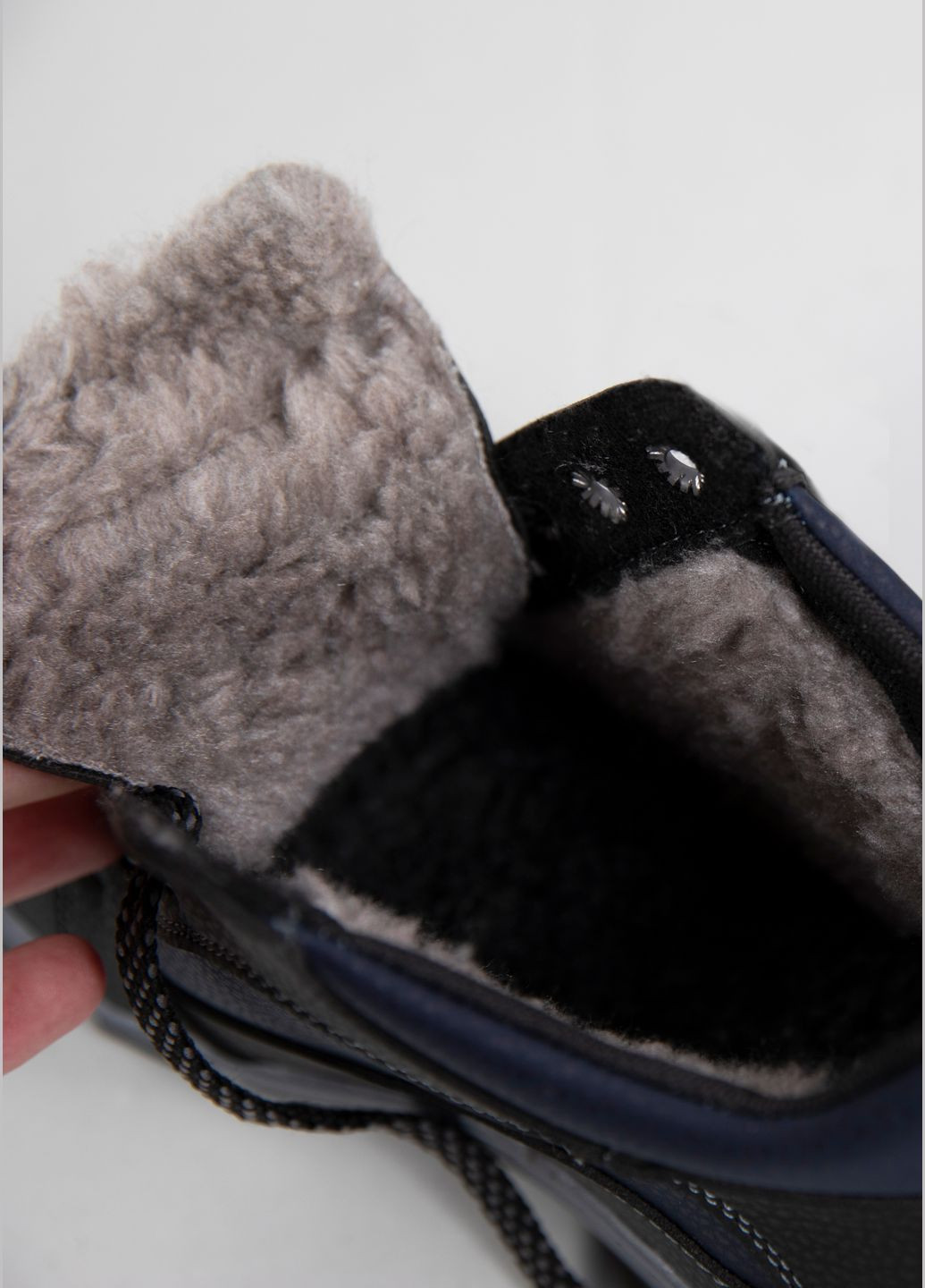 Черевики чоловічі зимові з хутром чорні (ЛБ 19) Lika (303423537)