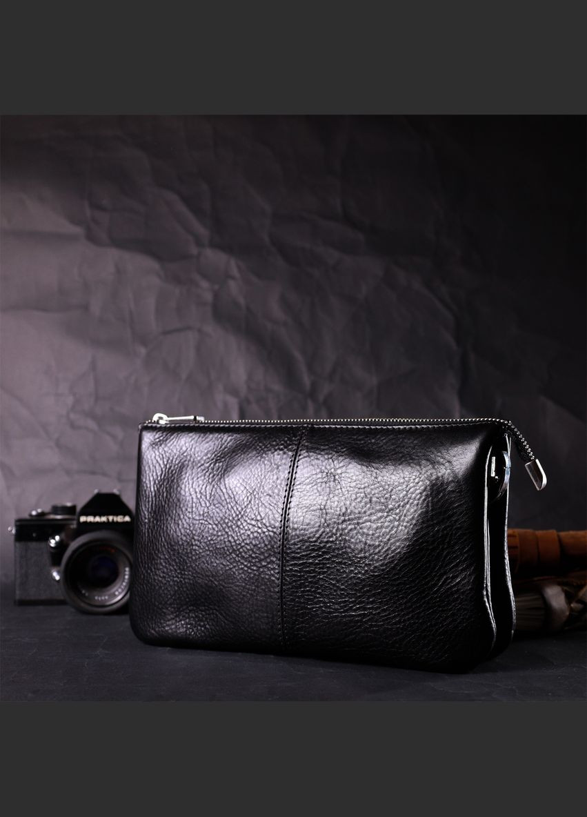 Женский клатч кожаный 11658 Черный Grande Pelle (302009405)