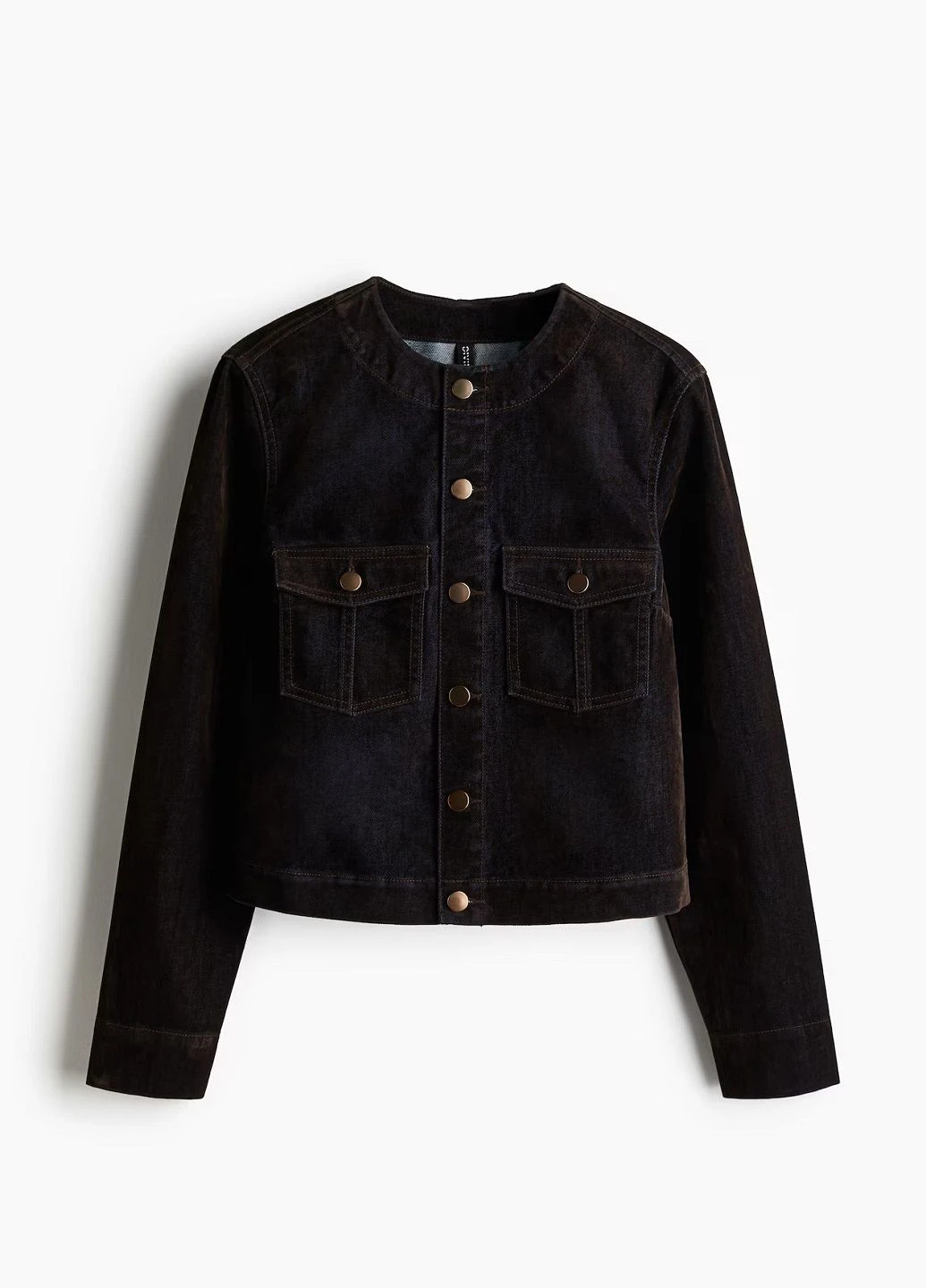 Черная демисезонная куртка H&M