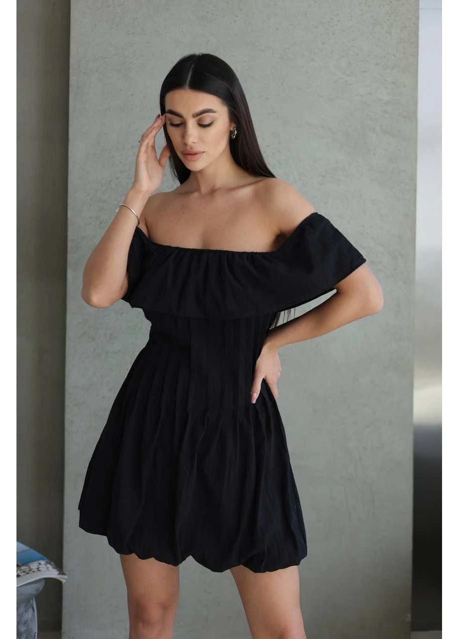 Чорна легка сукня міні Fashion
