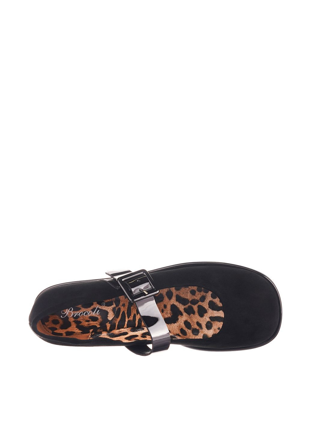 Жіночі балетки Brocoli | чорні натуральна замша (305849588)