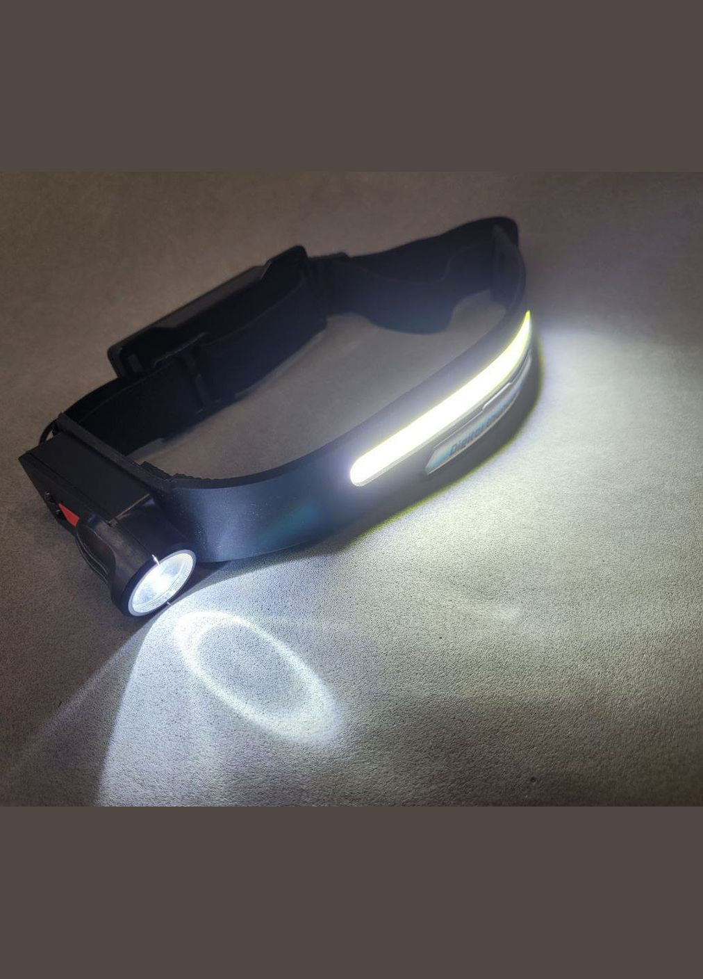 Мощный аккумуляторный налобный фонарь Digital thunder 518 гибкий на голову яркий мощный с датчиком движения Bailong (297331111)