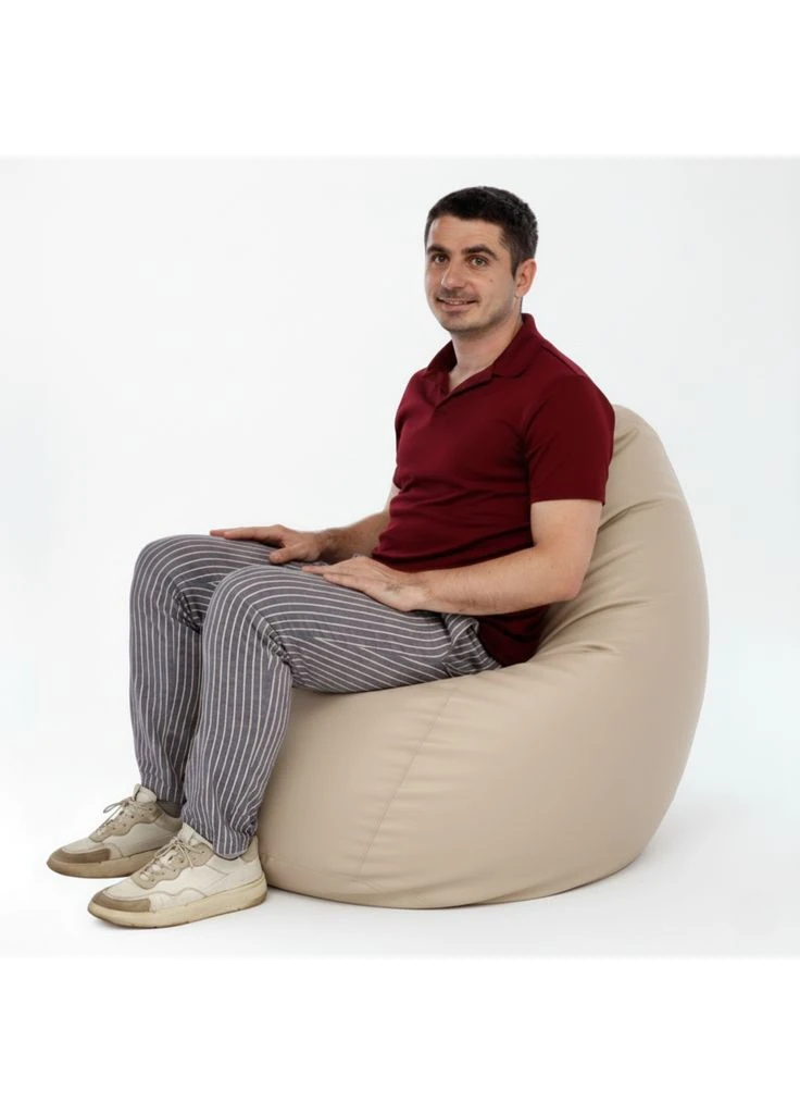 Крісло-мішок Груша Екошкіра M (115x75 см) Світло-блакитний MrBean Груша Екошкіра M (403254010)