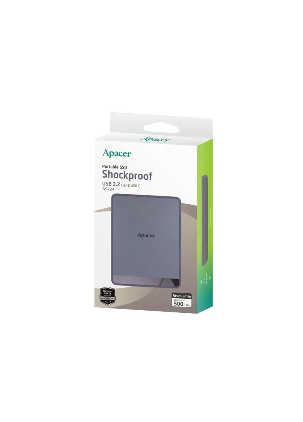 Портативный SSD 1TB USB 3.2 Gen.2 Type-C Read/Write 500MB/S Mauve Apacer AS724 (377728106)