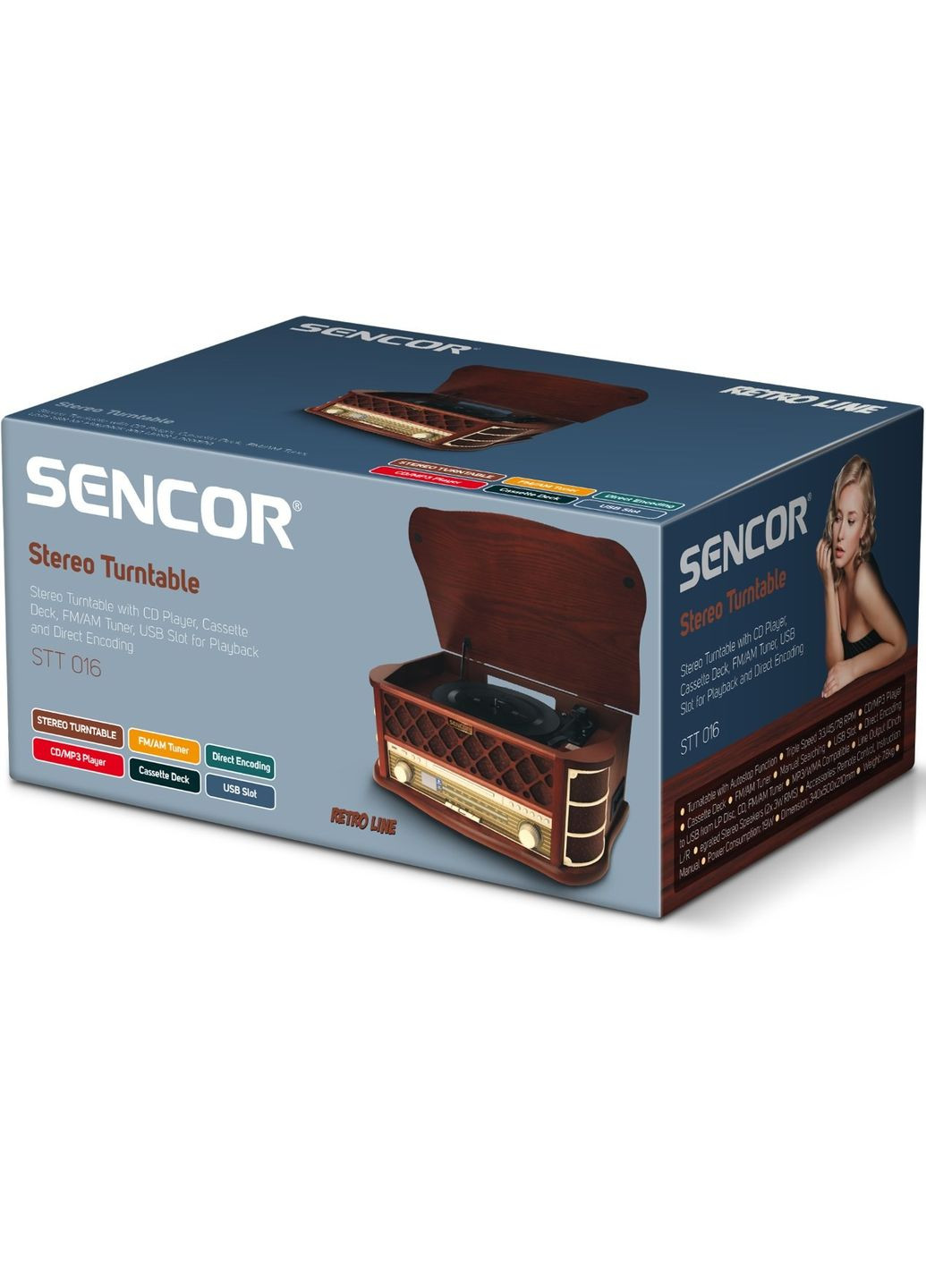 Проигрыватель виниловых дисков STT 016 Sencor (322895781)