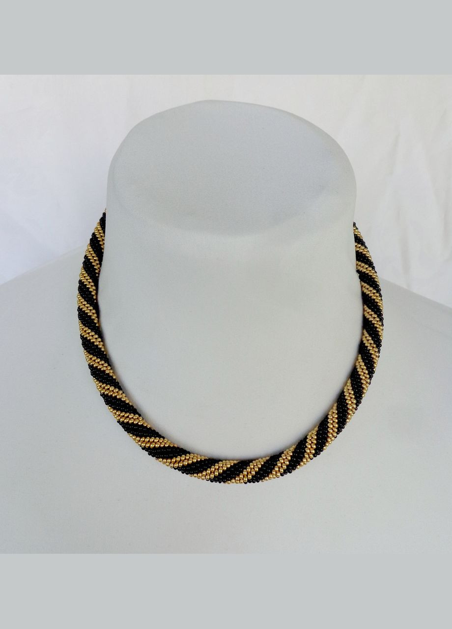 Жгут из бисера ручной работы "Золотая спираль" No Brand (358224435)