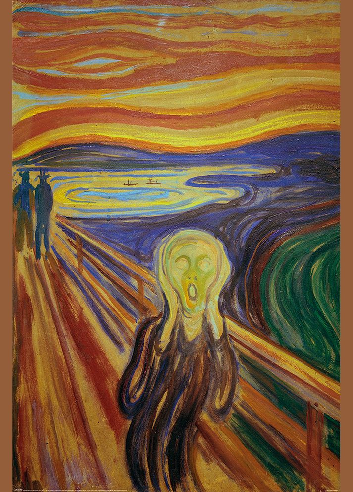Постер плакат "Эдвард Мунк (Крик)" 61x91.5см (ps-103239) Pyramid International (334326047)