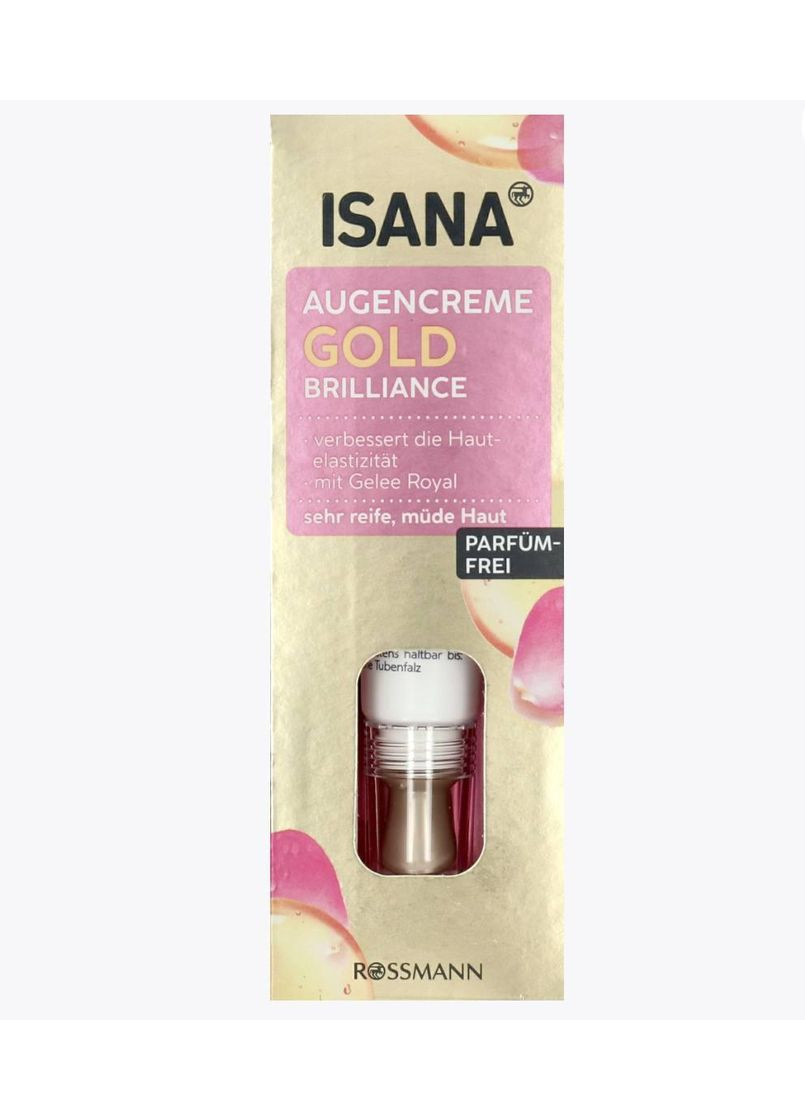 Антивіковий крем для зони навколо очей Gold Brilliance Krem pod oczy 15 мл Isana (366569728)