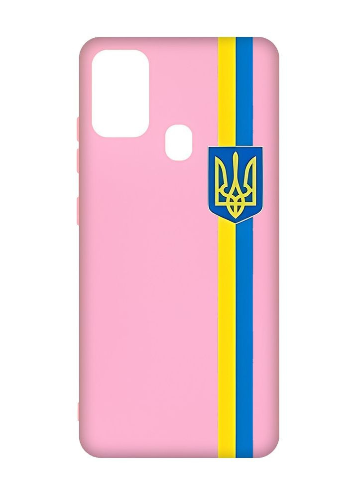 Матовый чехол на Samsung Galaxy M30s/M21:: Лента Украина (патриотический принт 253) Creative (360701328)