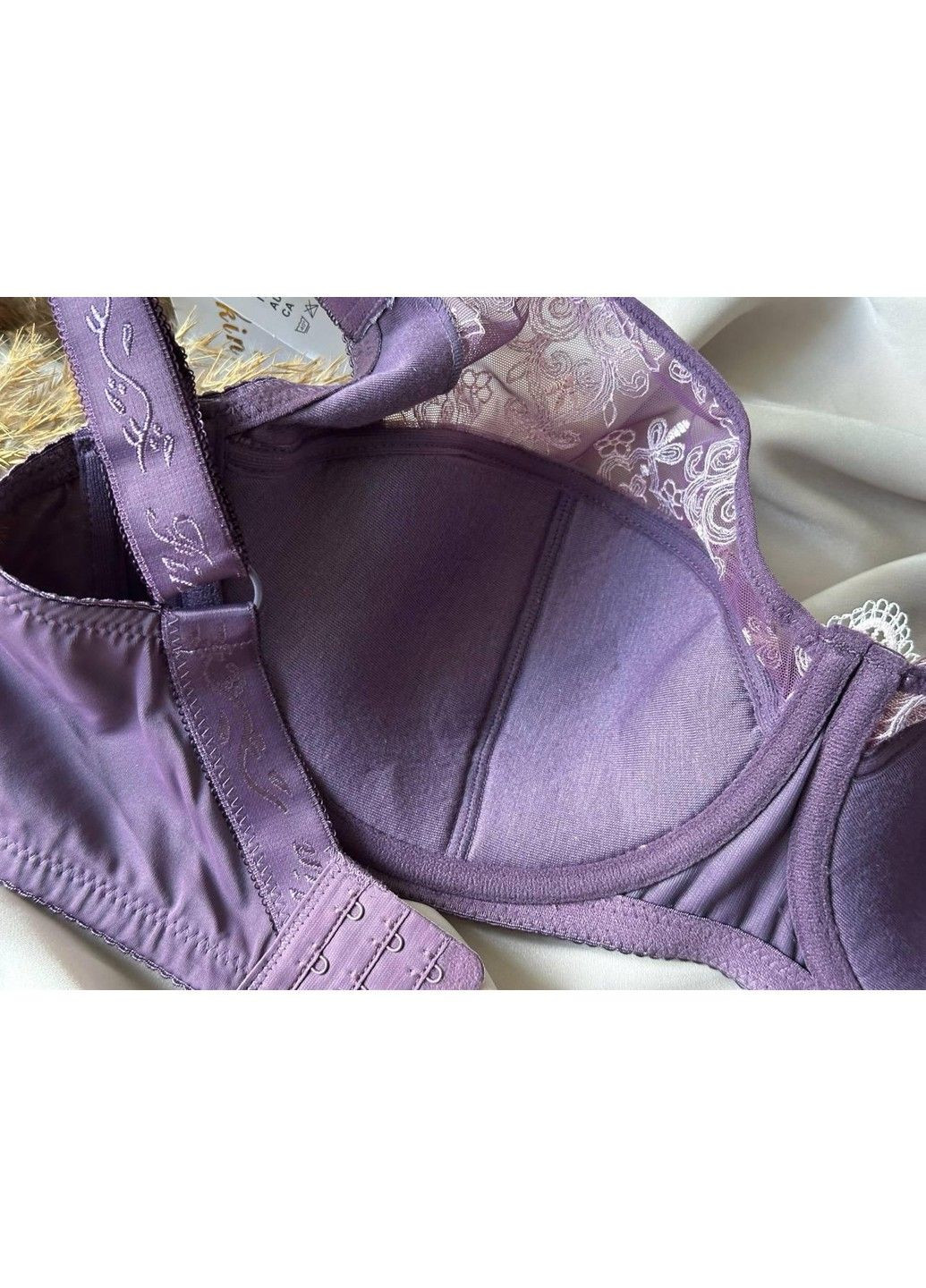 Фіолетовий бюстгальтер на кісточках з м'якими чашками 5056 фіолетовий Finikin