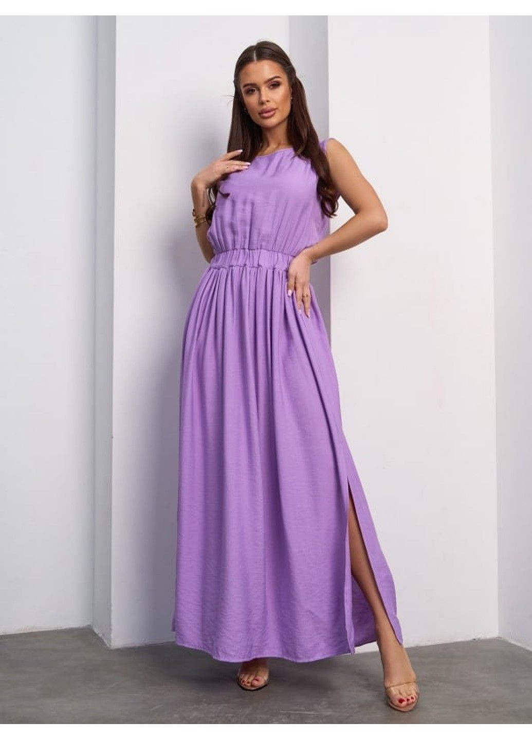 Фиолетовое повседневный платье issa pus 14063a сиреневый ISSA PLUS